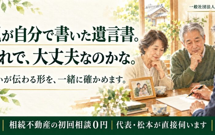遺言書は、親が自分で書くだけではダメなのですか？