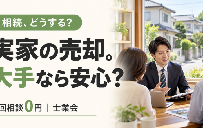 相続した家の売却、大手の不動産会社ではダメなのですか？