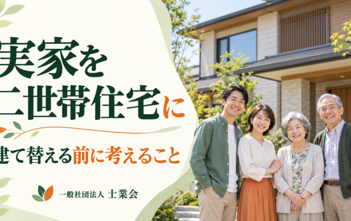 親が元気なうちに、実家を二世帯住宅に建て替えてはダメなのですか？