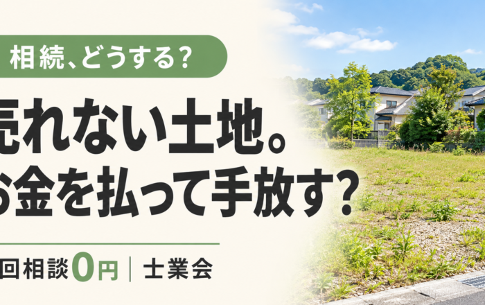 売れない土地、お金を払って引き取ってもらってはダメなのですか？