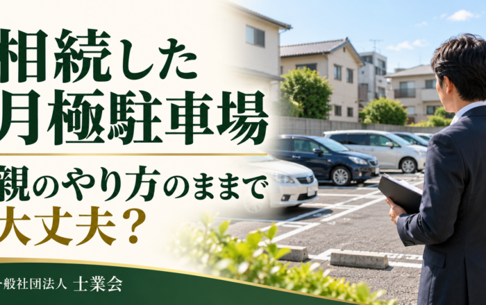 相続した月極駐車場、親のやり方のまま続けてはダメなのですか？
