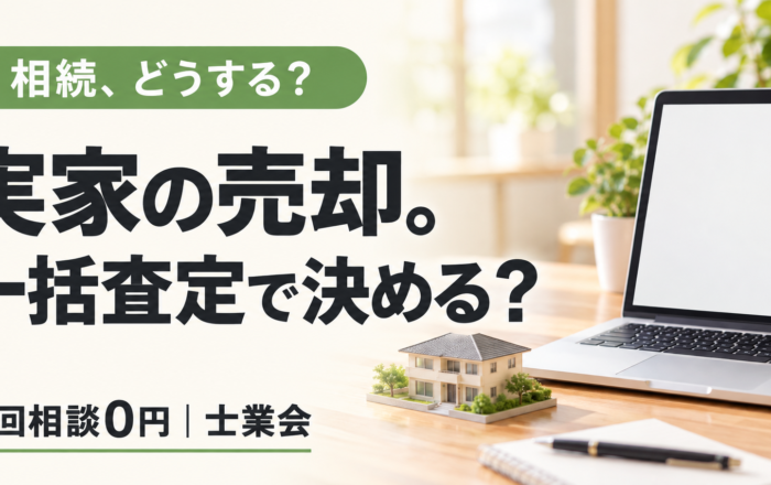 相続した家、一括査定サイトで決めてはダメなのですか？